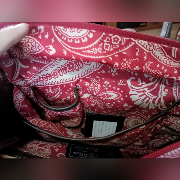 American Living Large Tote Red Paisley Print - Picture 5 of 12